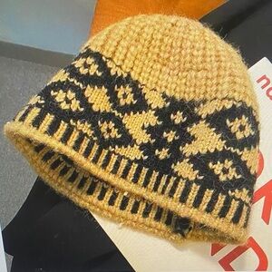 Zara Tan and Black Knit Hat